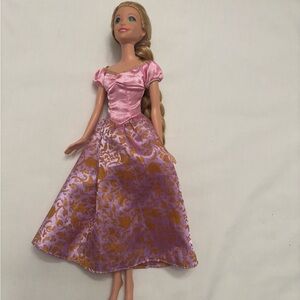 Disney Princess Rapunzel Doll Mattel 2009 Mold Pink Purple Dress